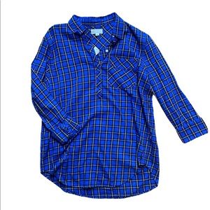 NWT | GAP | Plaid Boyfriend Popover Shirt